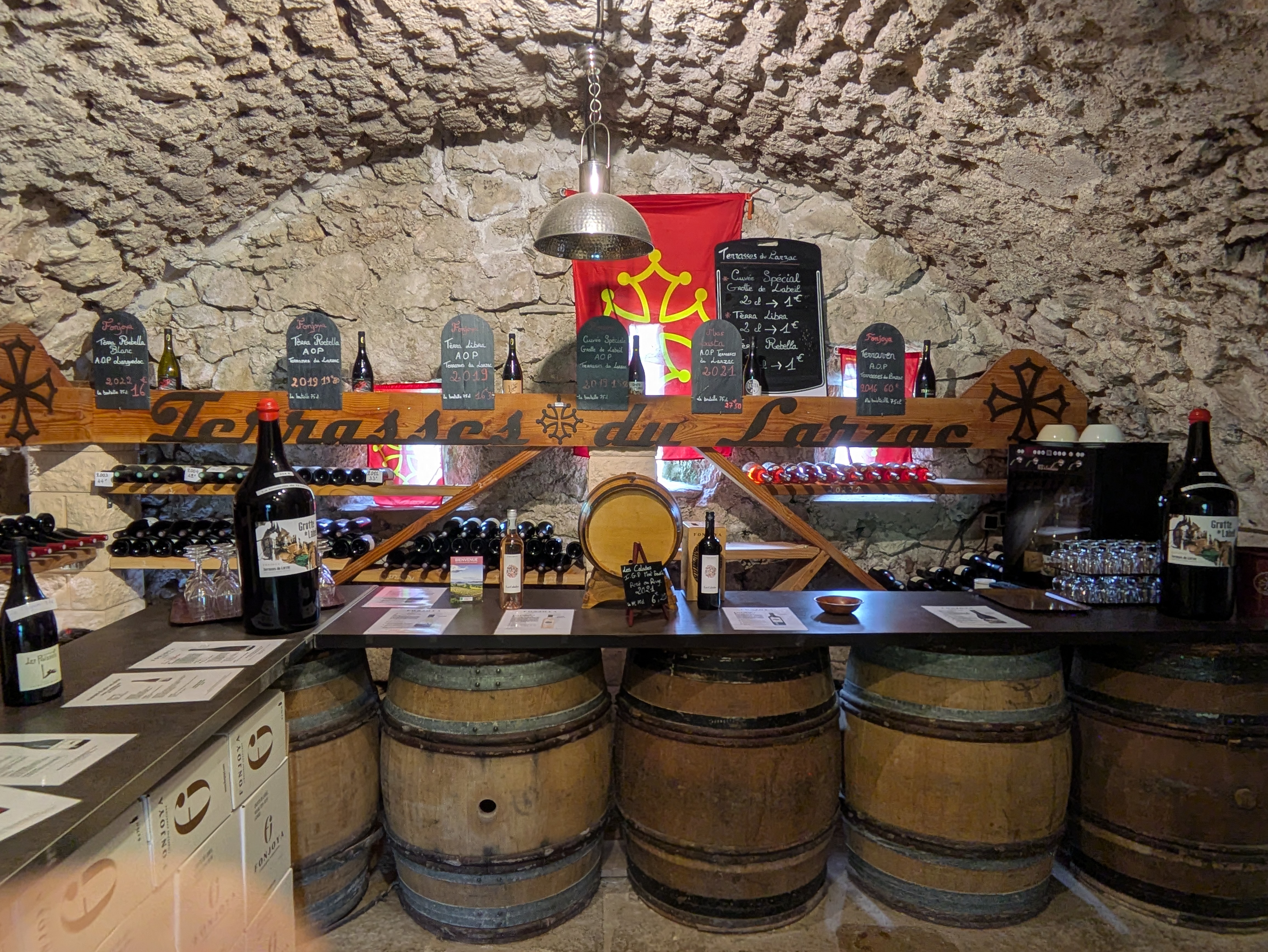 Cave de dégustation.